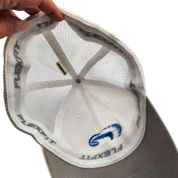 Costa White and Blue Swim Cap with‎ Signature Wave Design - Picture 4 of 6